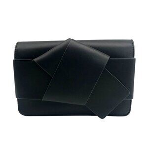On 34th Black Rosemari Clutch